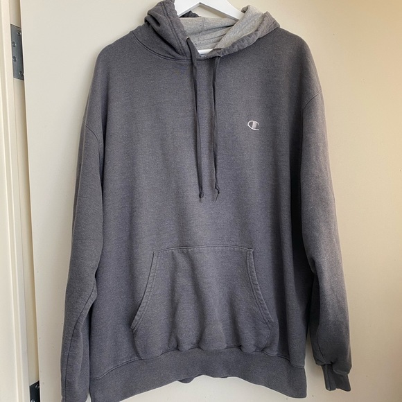 Champion Grey Hooded Sweatshirt - Picture 1 of 2